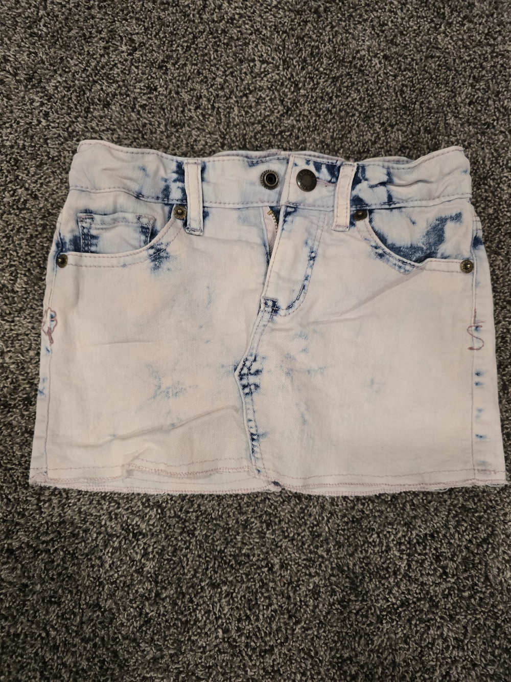 Lucky Brand Girl's Pink Wash Denim Mini Skirt